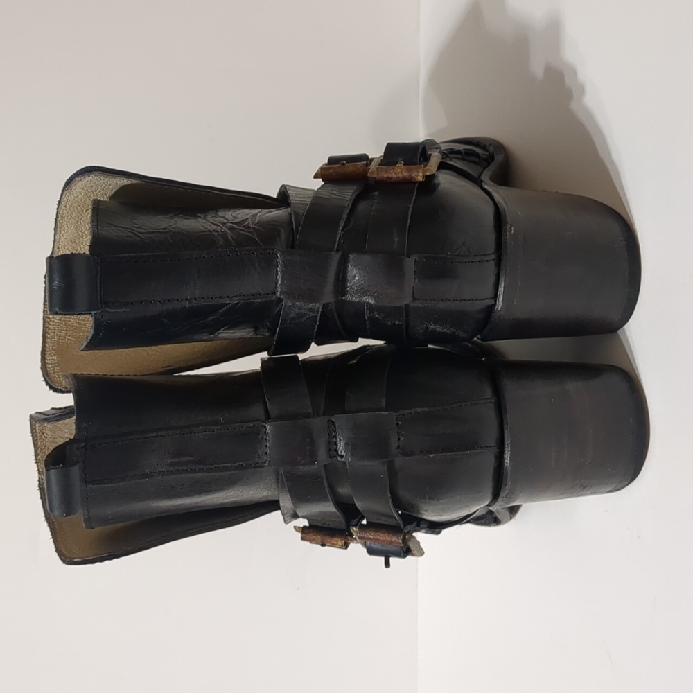 FREEBIRD by STEVEN Saint  black leather Boot women size 7 - Picture 4 of 16